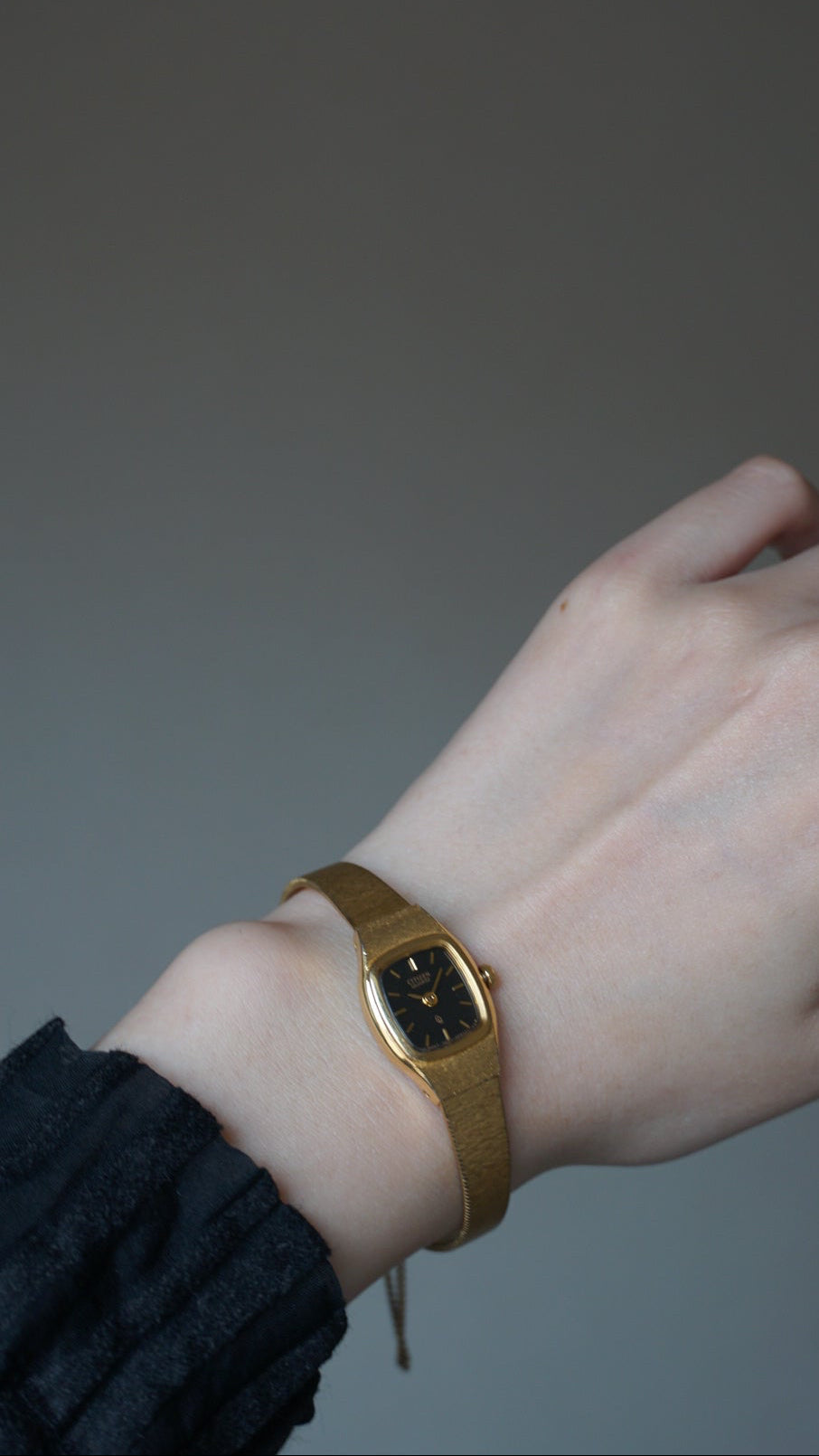 Vintage Citizen Black Face Watch