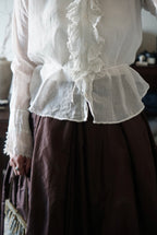 1880’s Victorian Brown Ruffle Skirt