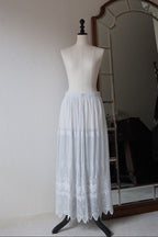 Edwardian Scalloped Embroidery Skirt