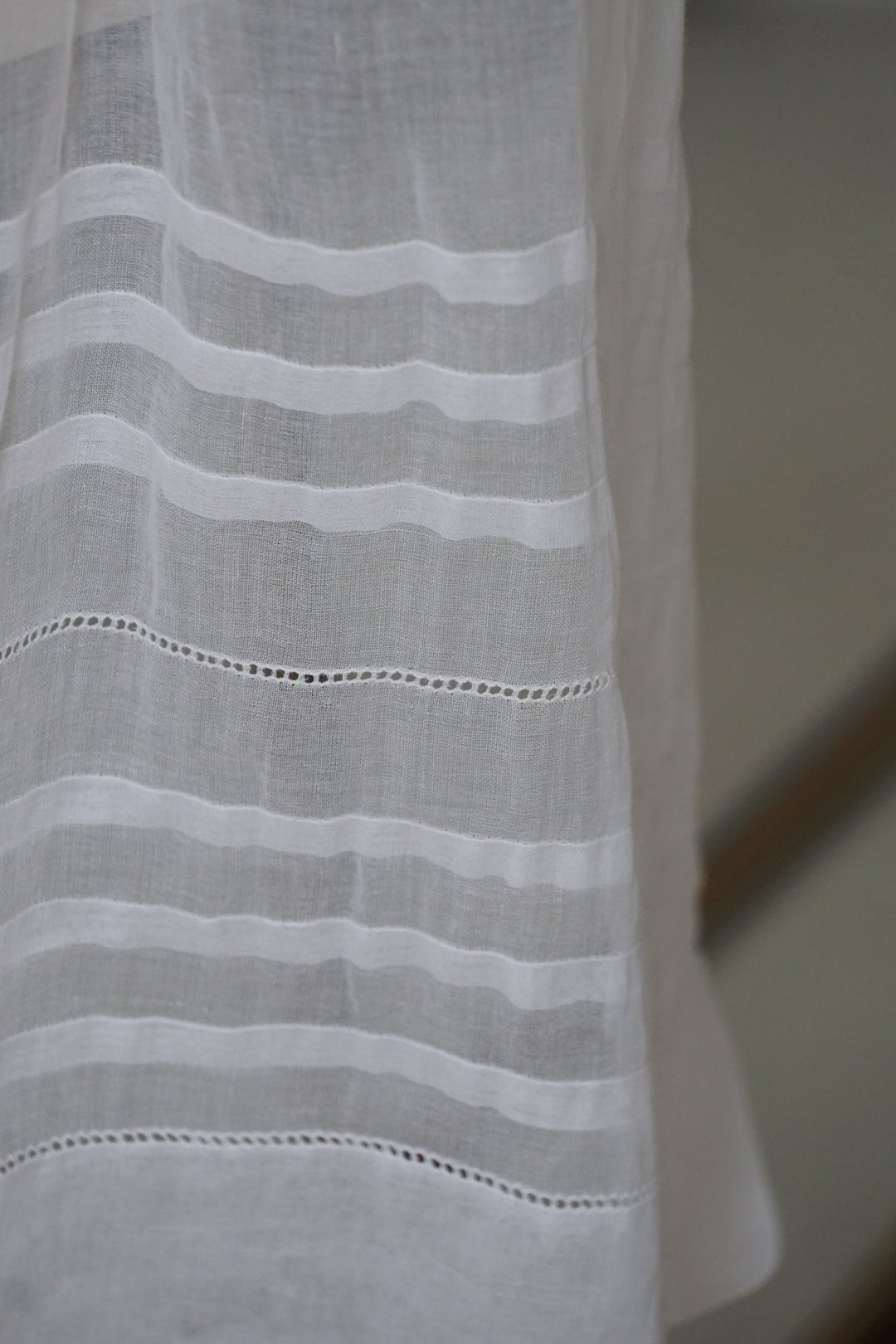 Antique White Cotton Apron