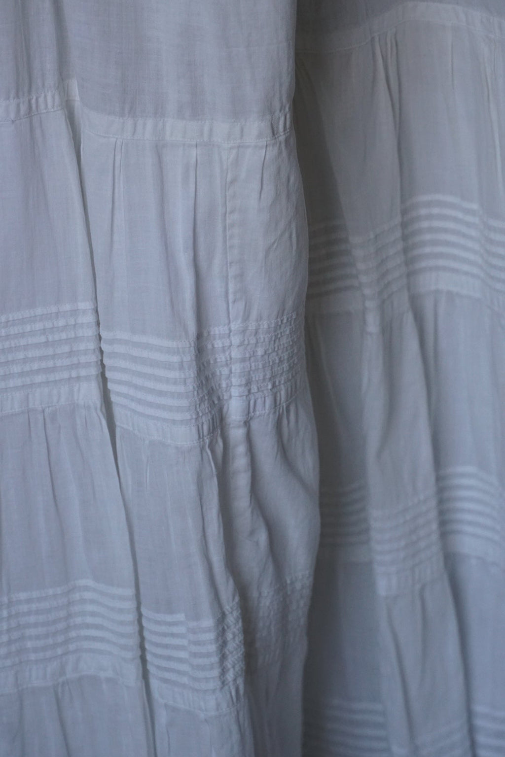 Edwardian Pin Tuck Long Skirt