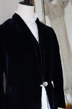 1930's Blue Silk Velvet Jacket