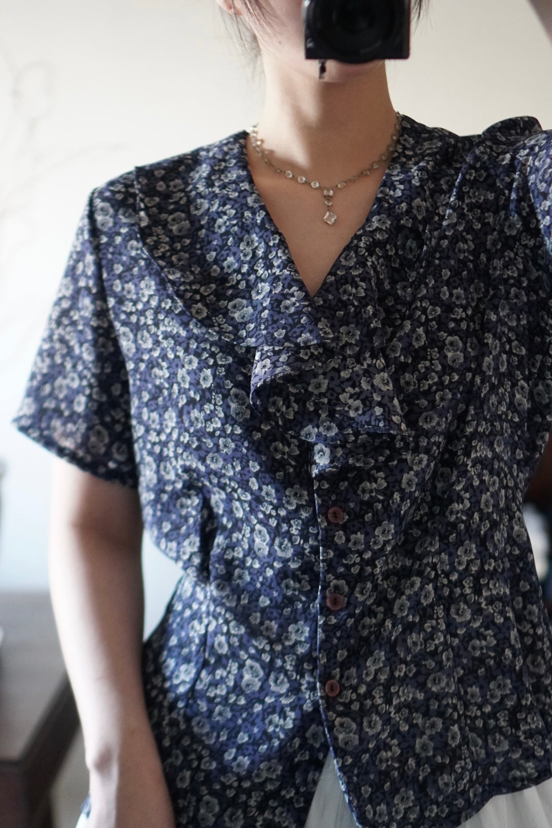 Vintage Small Flower Blouse