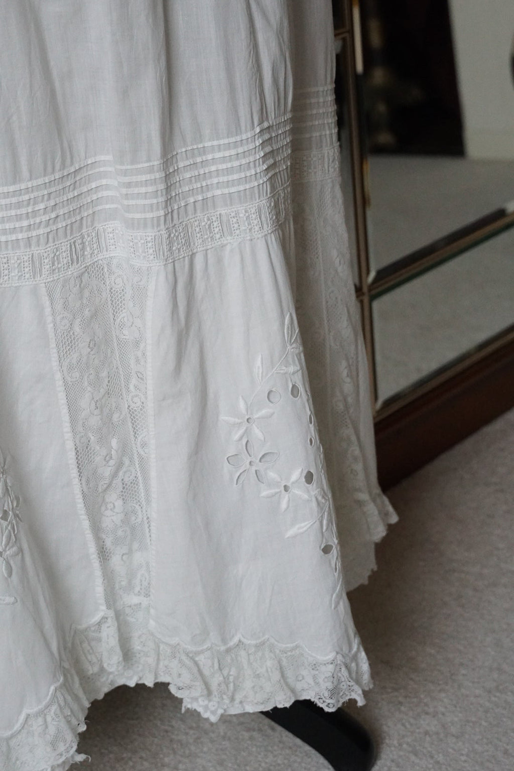 Edwardian Cutwork Lace Skirt