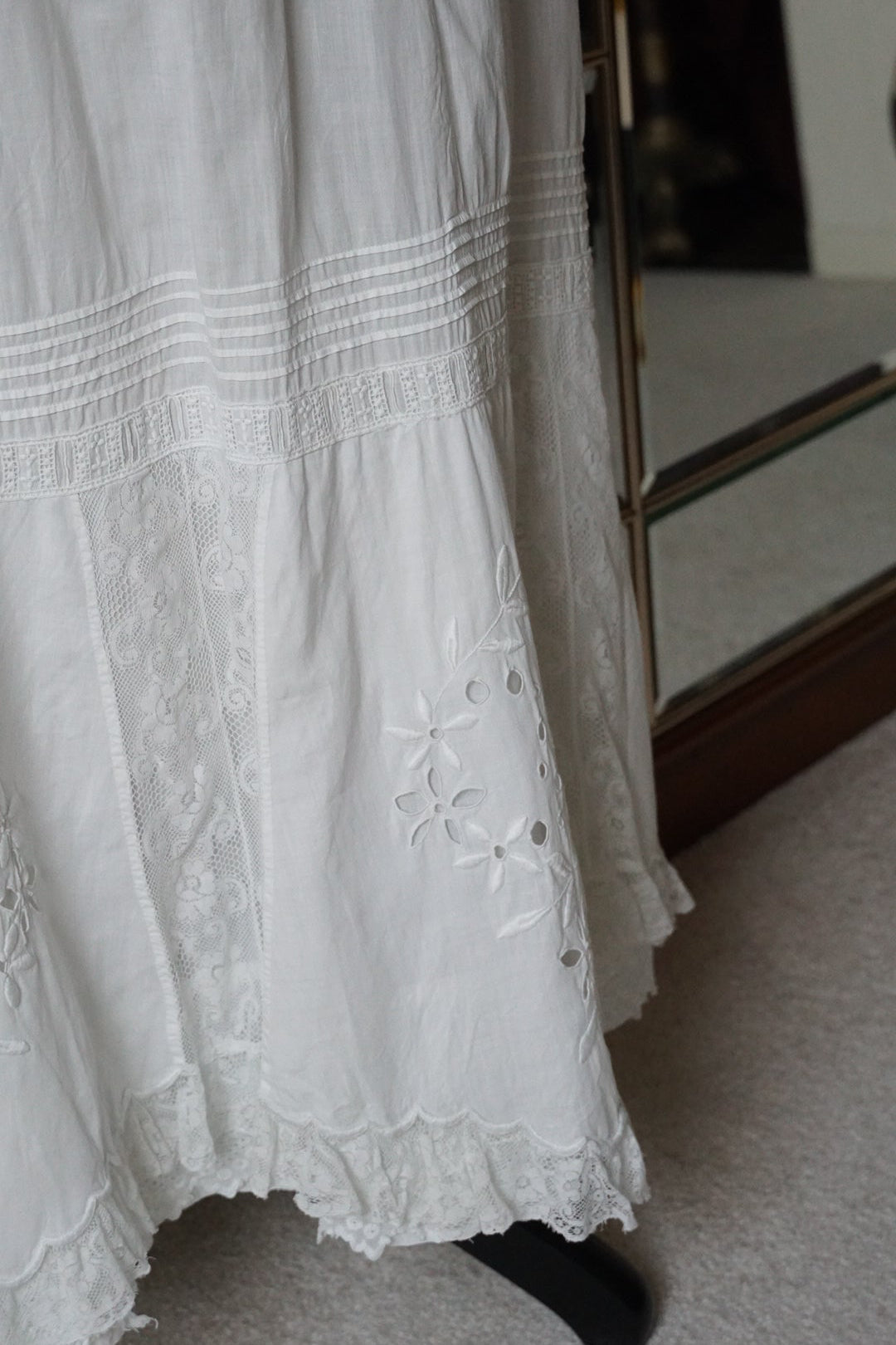Edwardian Cutwork Lace Skirt