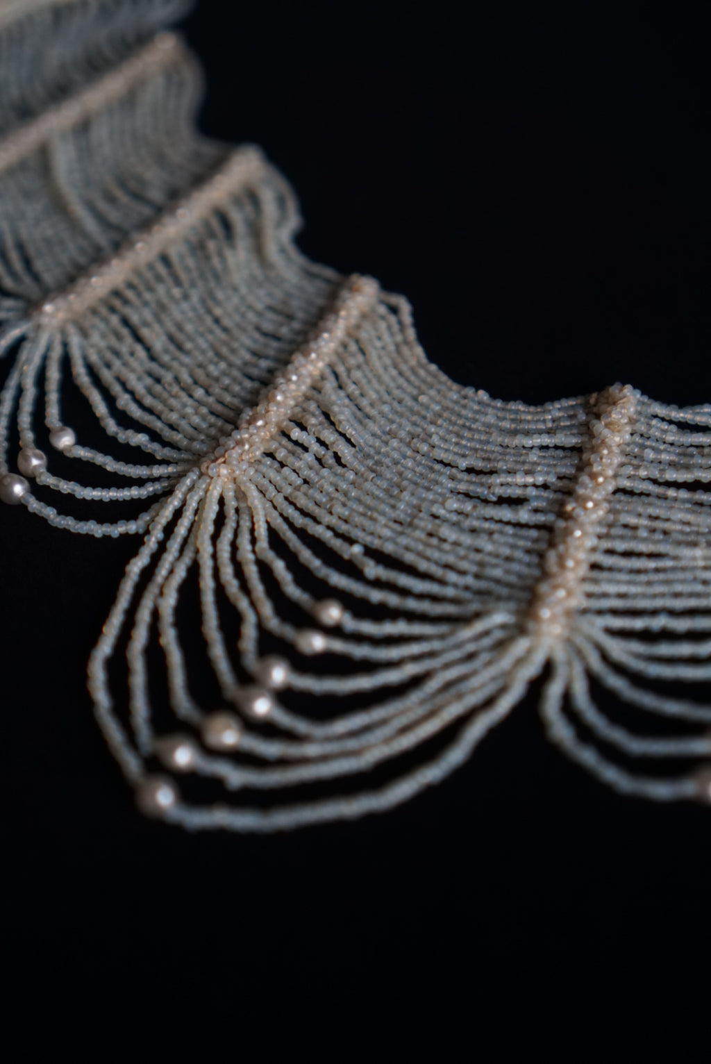 Victorian Glass Pearl Special Collar