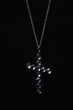 Georgian Paste Glass Cross Pendant Top