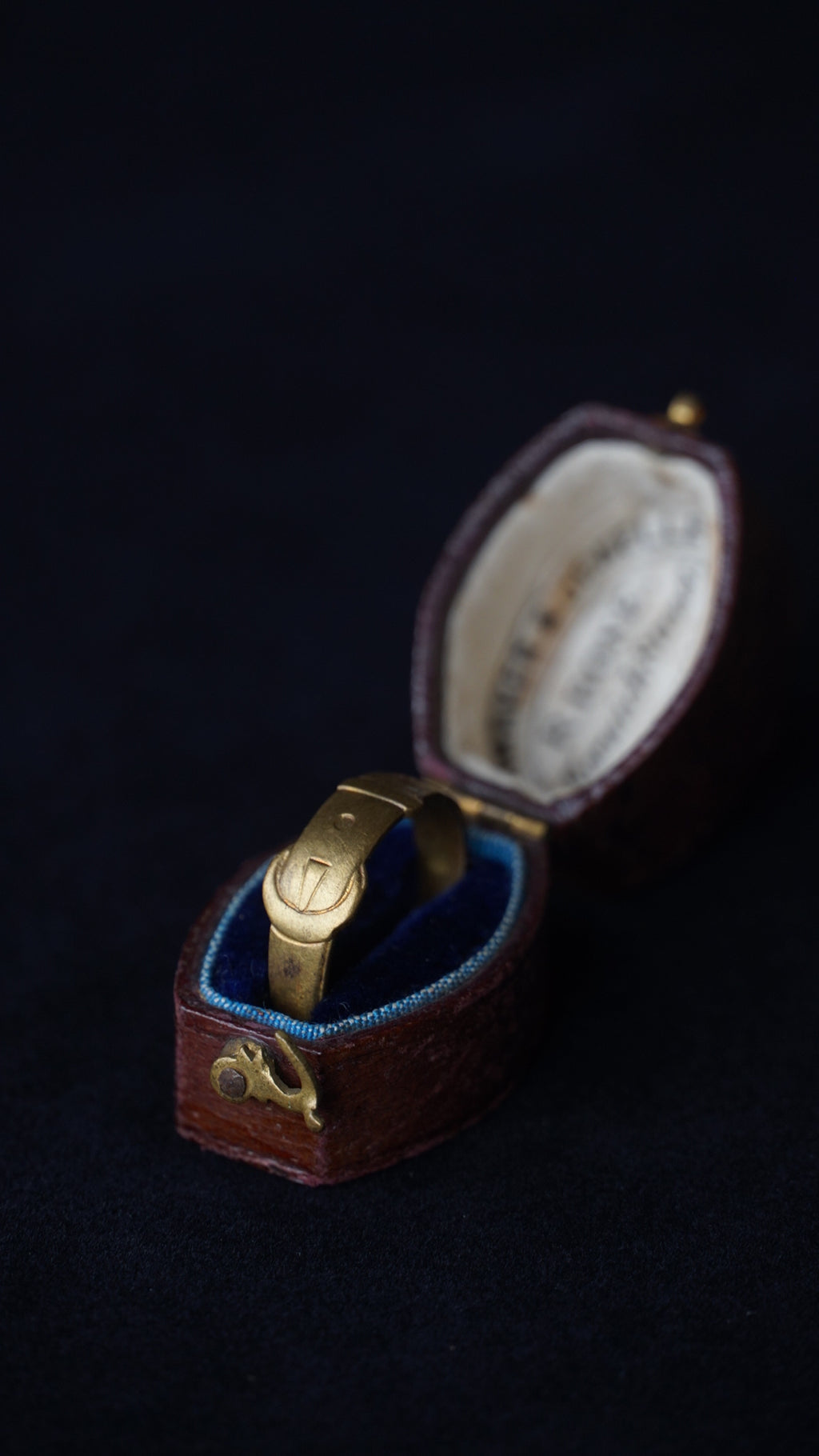 Edwardian Brass Buckle Ring