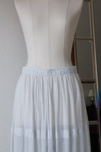 Edwardian Scalloped Embroidery Skirt