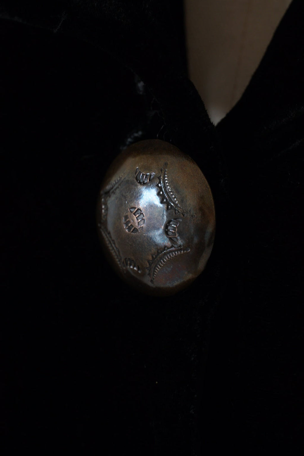 Vintage Black Silk Velvet Jacket