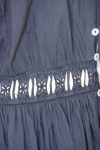 Antique French Black Cotton Dress