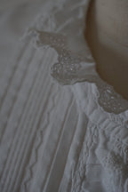 Antique French White Cotton Blouse