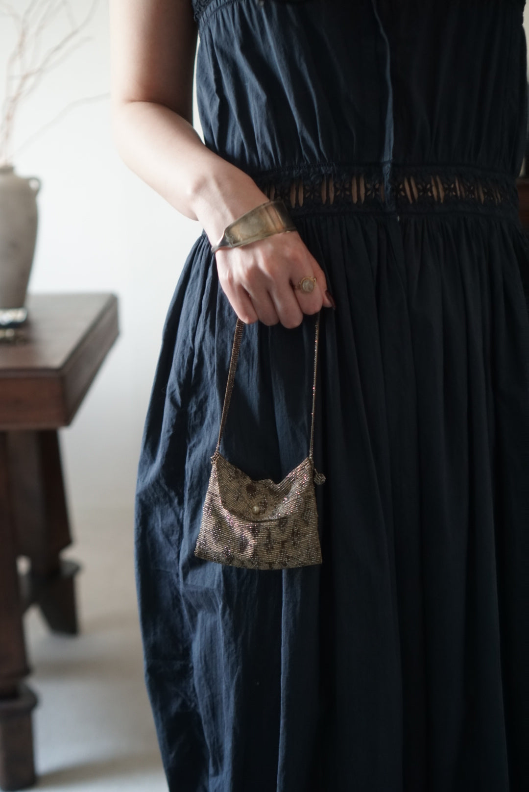 1920's Steel Cut Beaded Purse Flapper