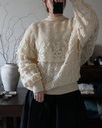 Vintage Crochet Knit with Cape