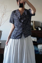 Vintage Small Flower Blouse