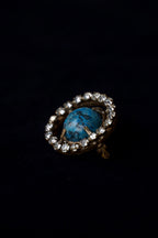 Georgian Blue Stone Pin Brooch