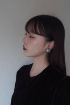 1950’s Original by Robert Rhinestone × Pearl Earrings
