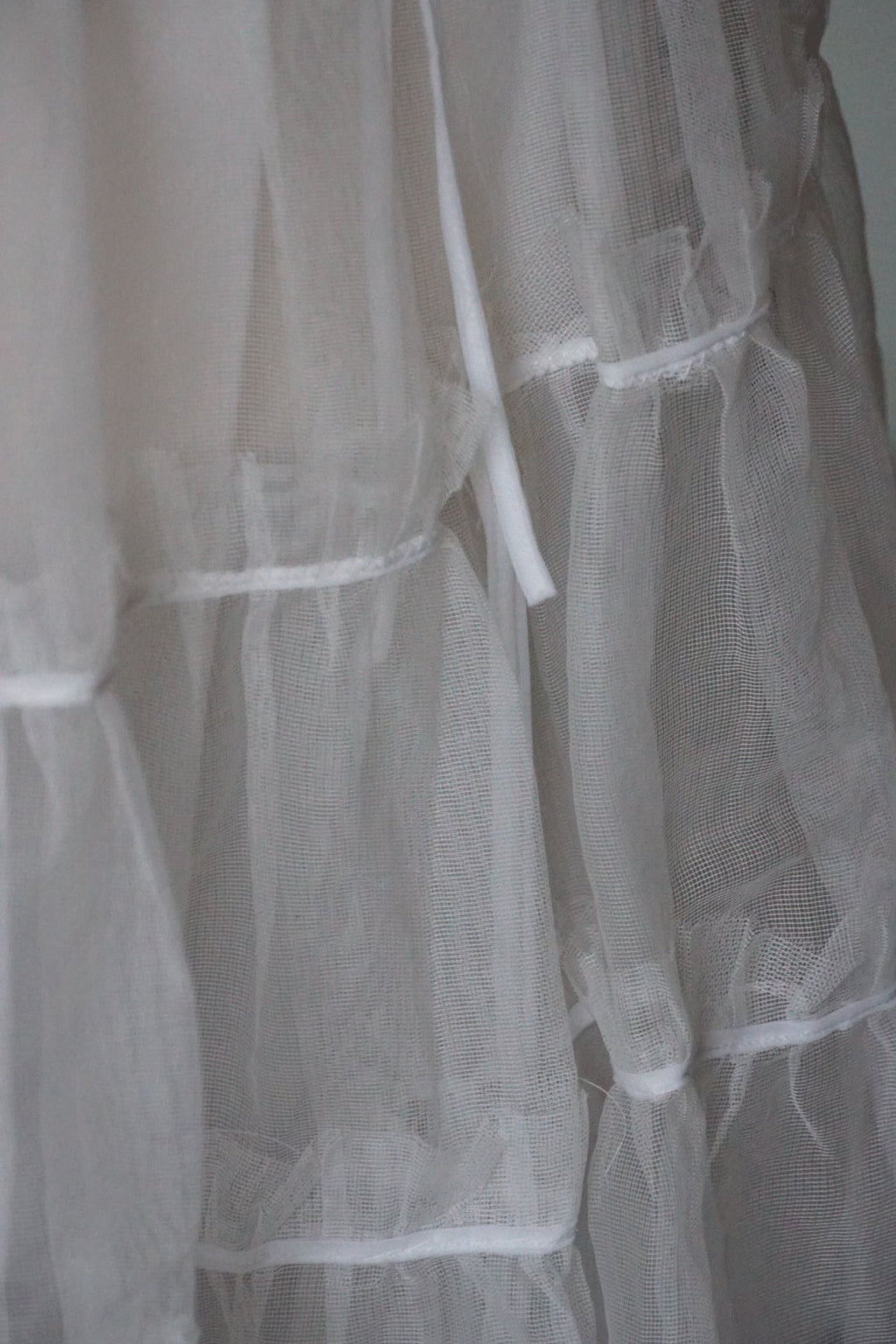1950's White Tulle Petticoat