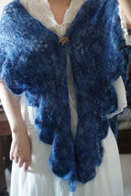 1960's Blue Mohair Cape