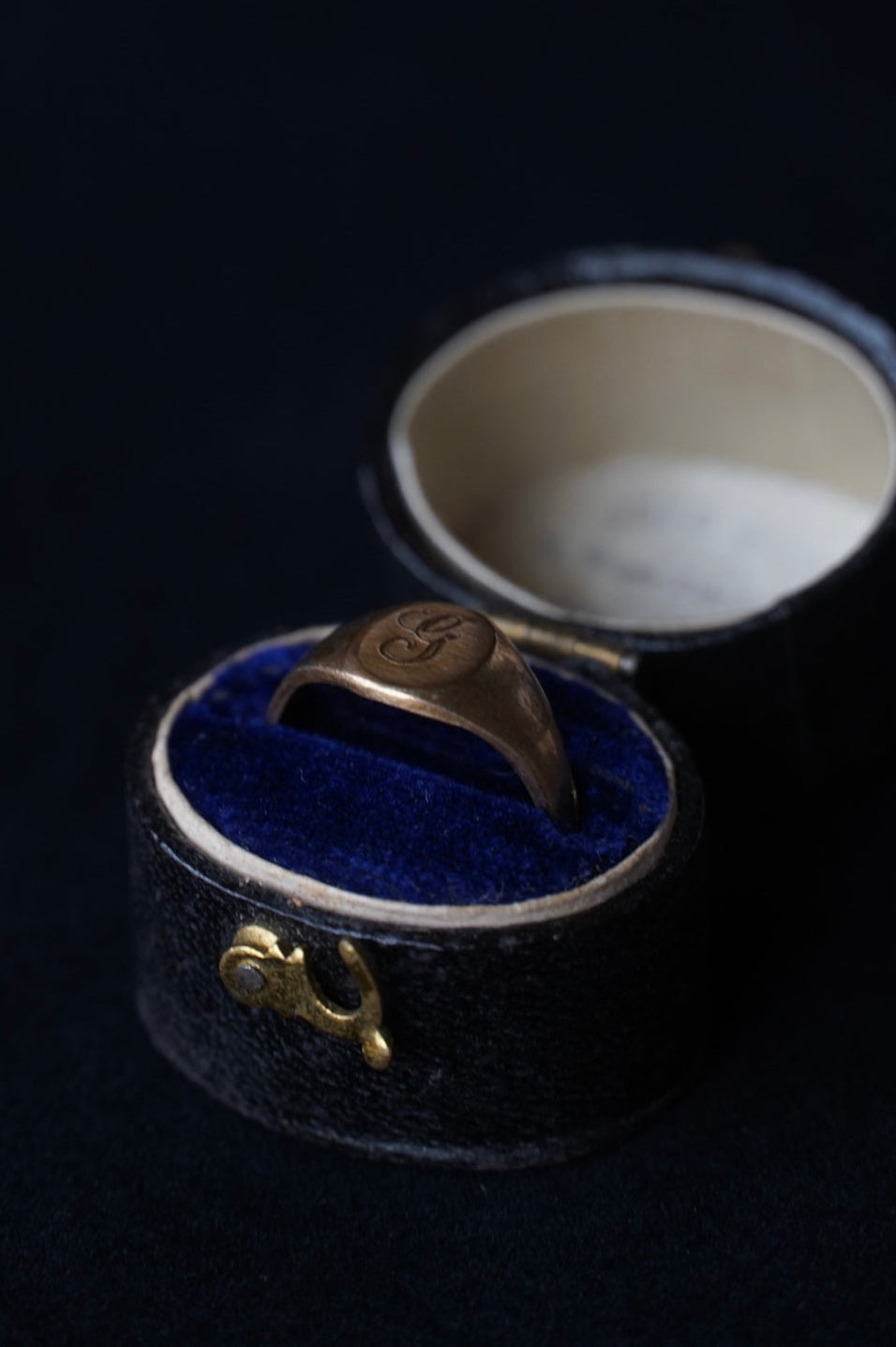 Vintage 10K RGP initial"G" Signet Ring