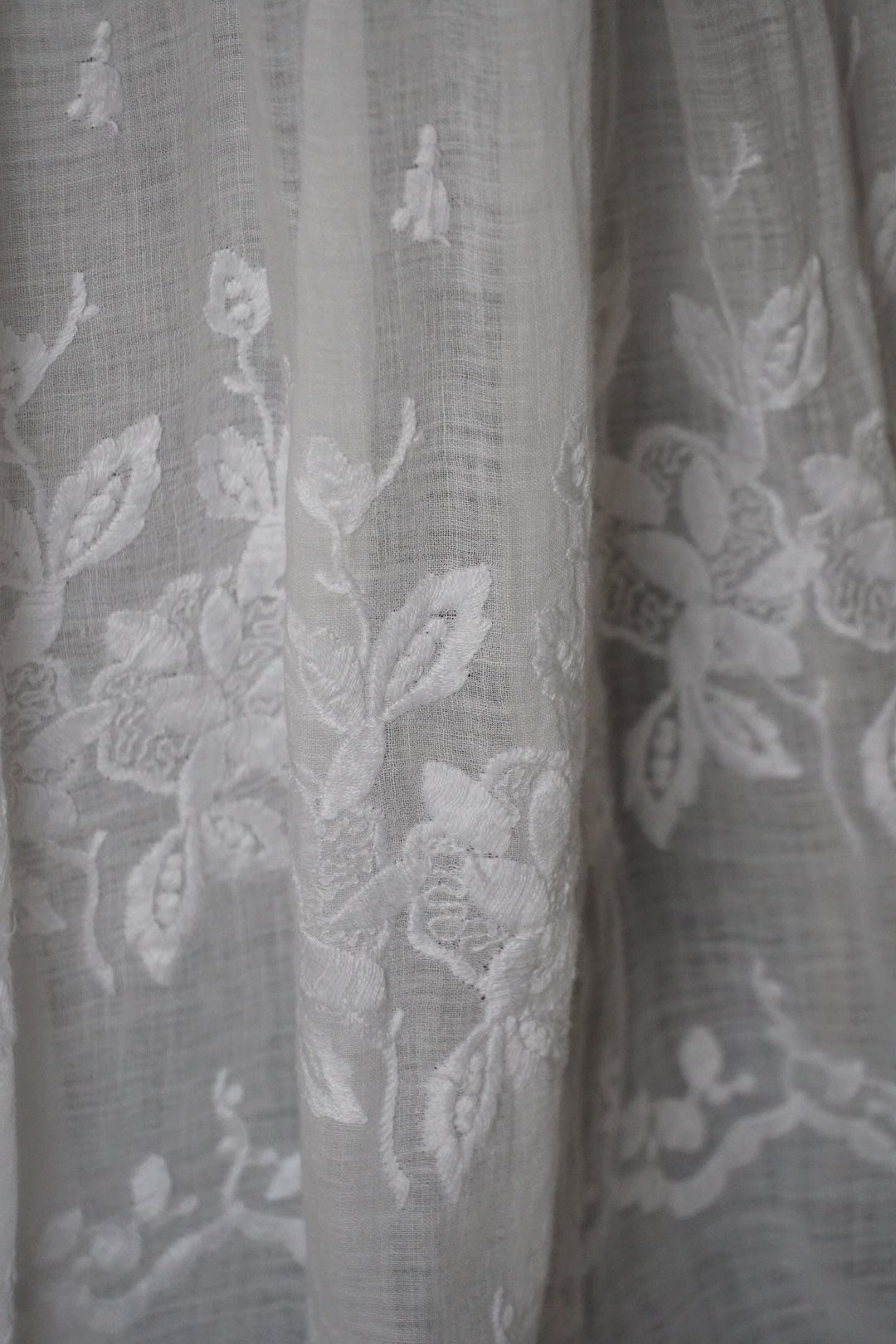 Edwardian Small Flower Embroidery Skirt