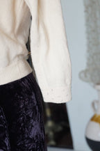 1950's Sequins Wool Cardigan