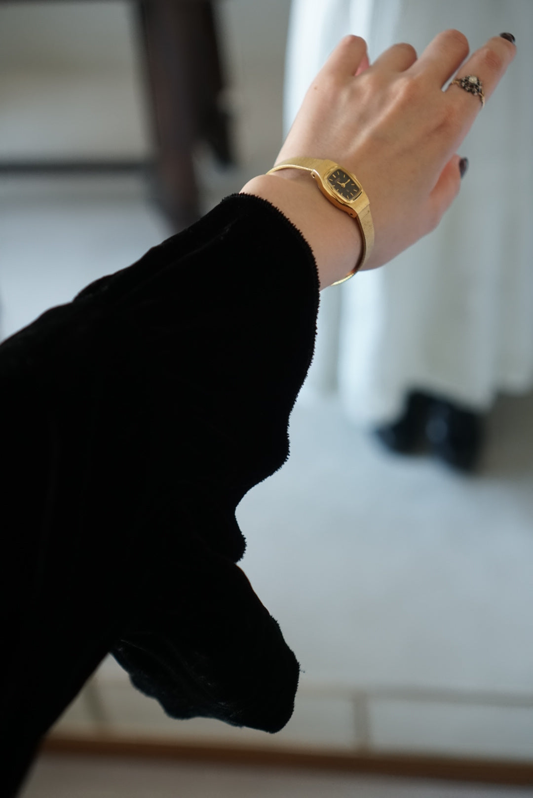 Vintage Black Silk Velvet Jacket