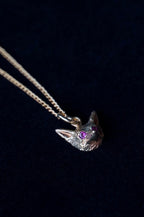 Victorian 9K Ruby Fox Pendant Top
