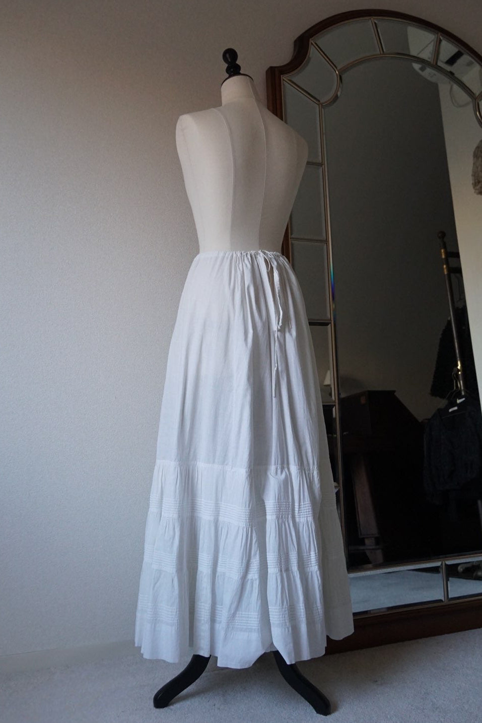 Edwardian Pin Tuck Long Skirt