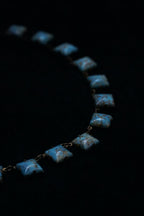 1920's Glass Robins Egg Faux Turquoise Necklace
