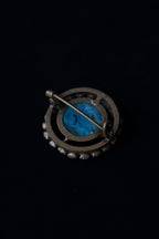 Georgian Blue Stone Pin Brooch