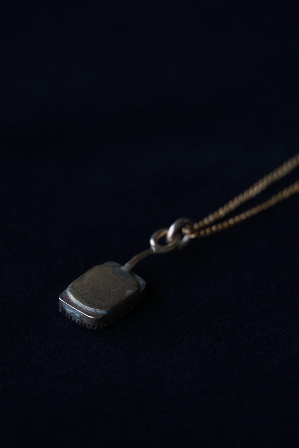 Georgian 10K Pearl Mourning Pendant Top