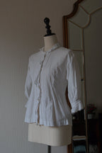 Antique French White Cotton Blouse
