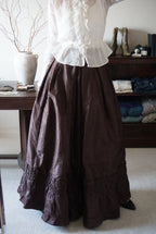 1880’s Victorian Brown Ruffle Skirt