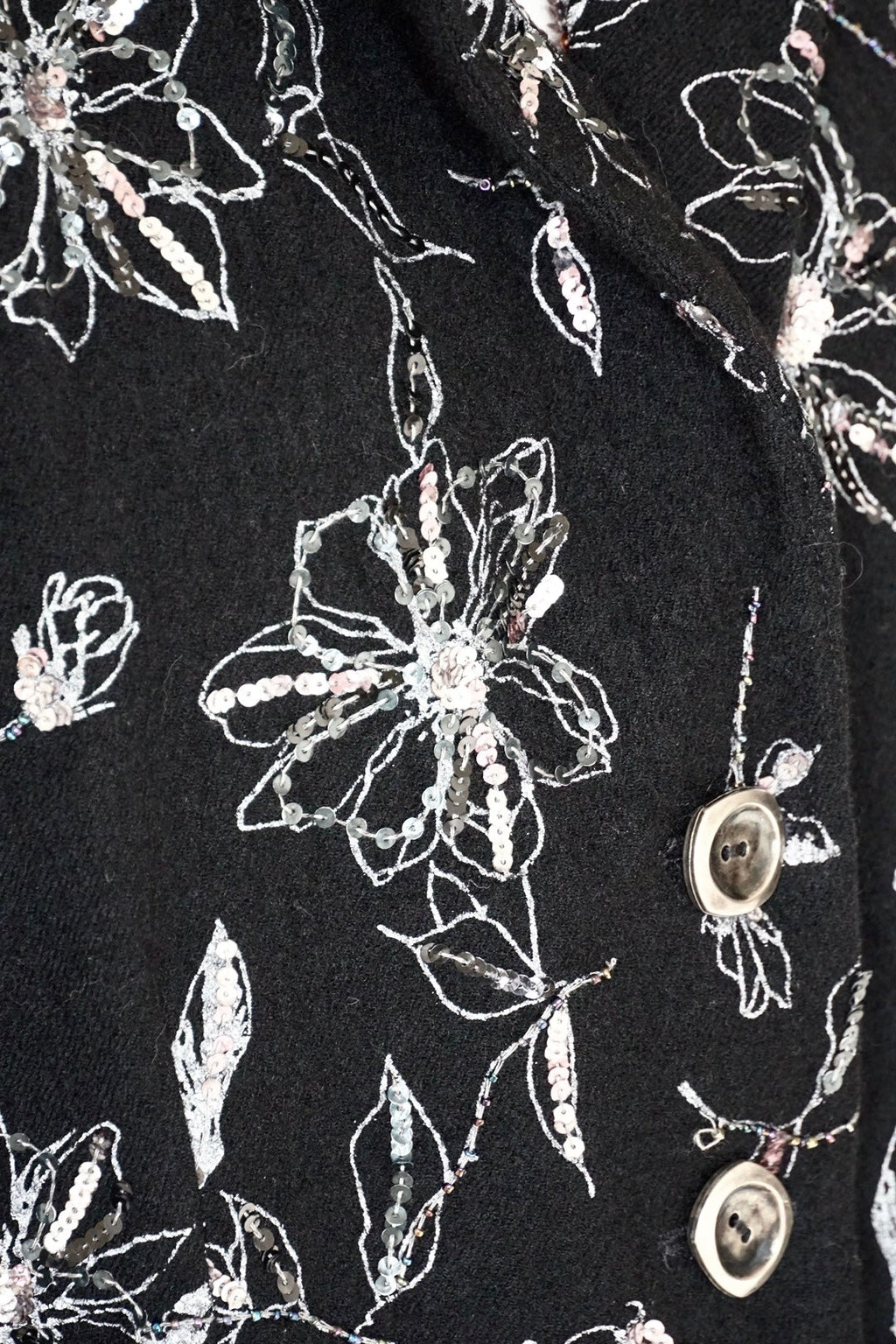 Vintage Floral with Sequins Jacket