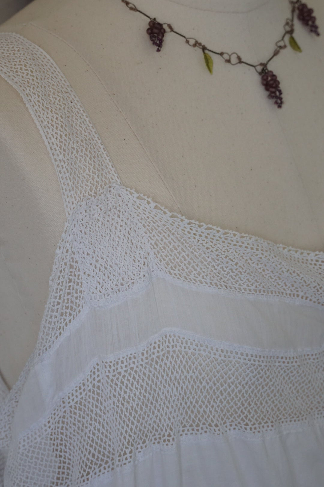 1930's Irish Crochet Lace Nighty