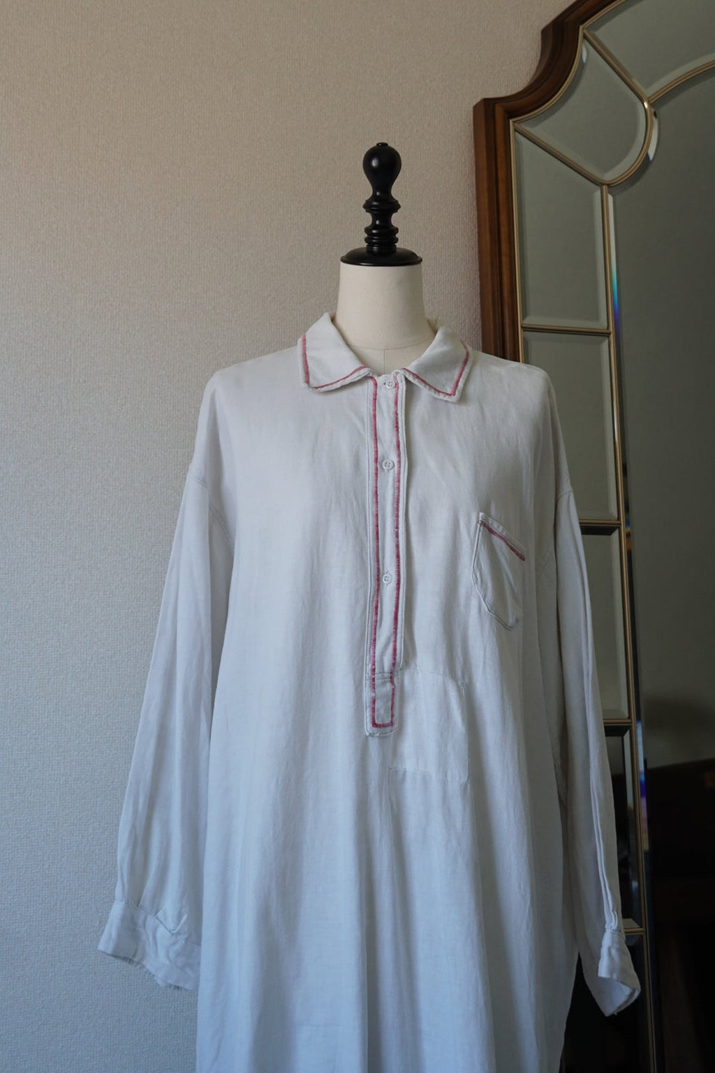 1930's Linen Cotton Long Dress