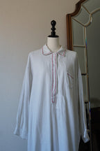 1930's Linen Cotton Long Dress