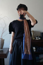 1980's Silk Velvet Puff Sleeve Cardigan