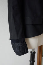 Vintage Ruffle Collar Tailored Jacket