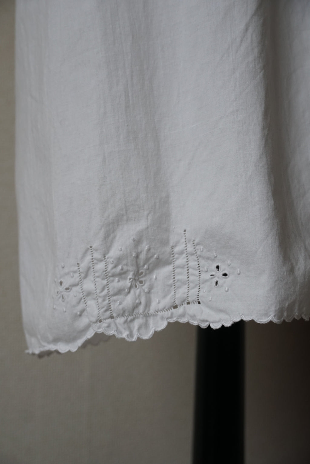Antique French "small flower"  Lace Petticoat