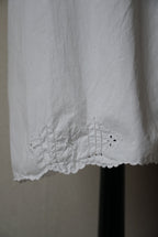 Antique French "small flower"  Lace Petticoat