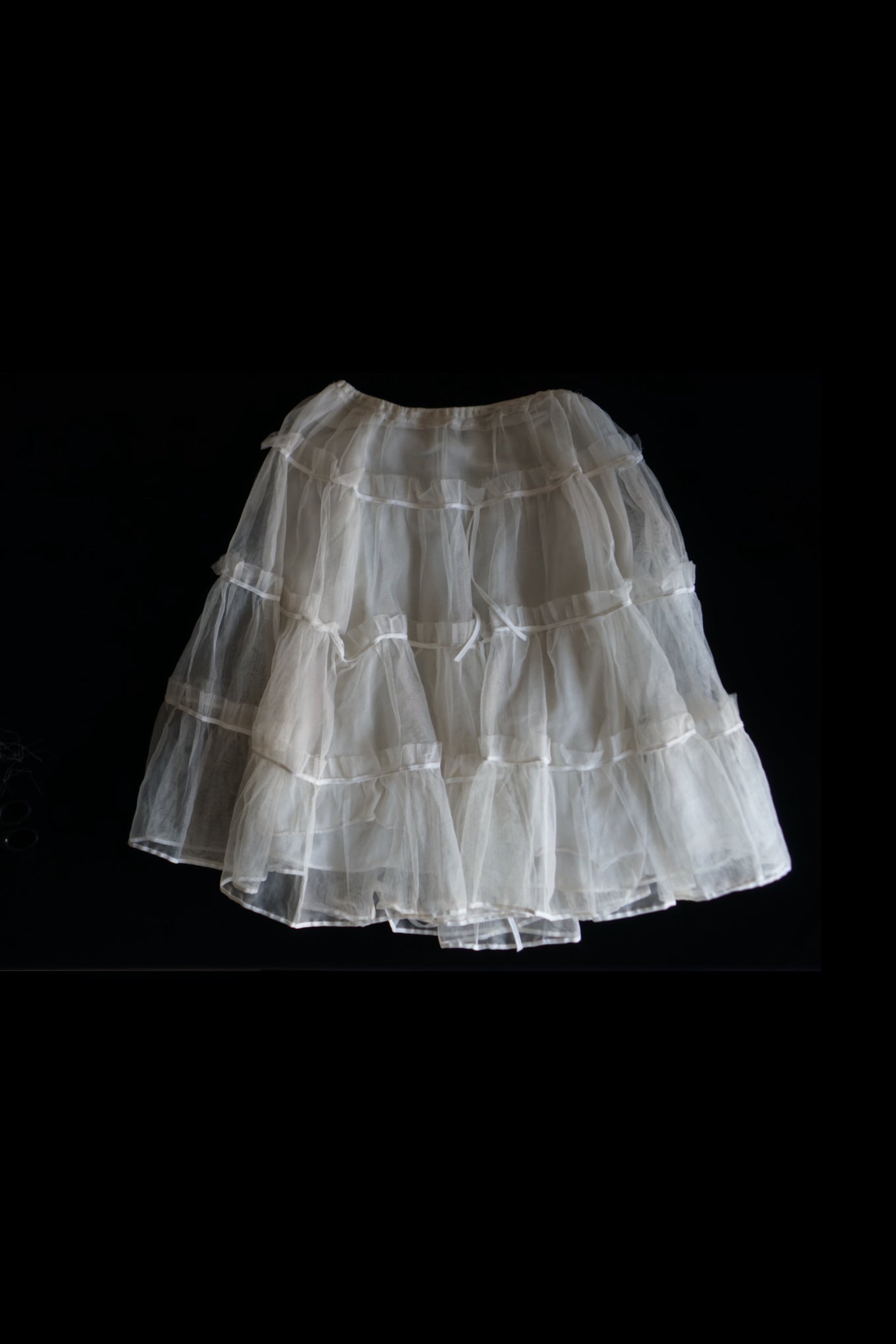 1950's White Tulle Petticoat