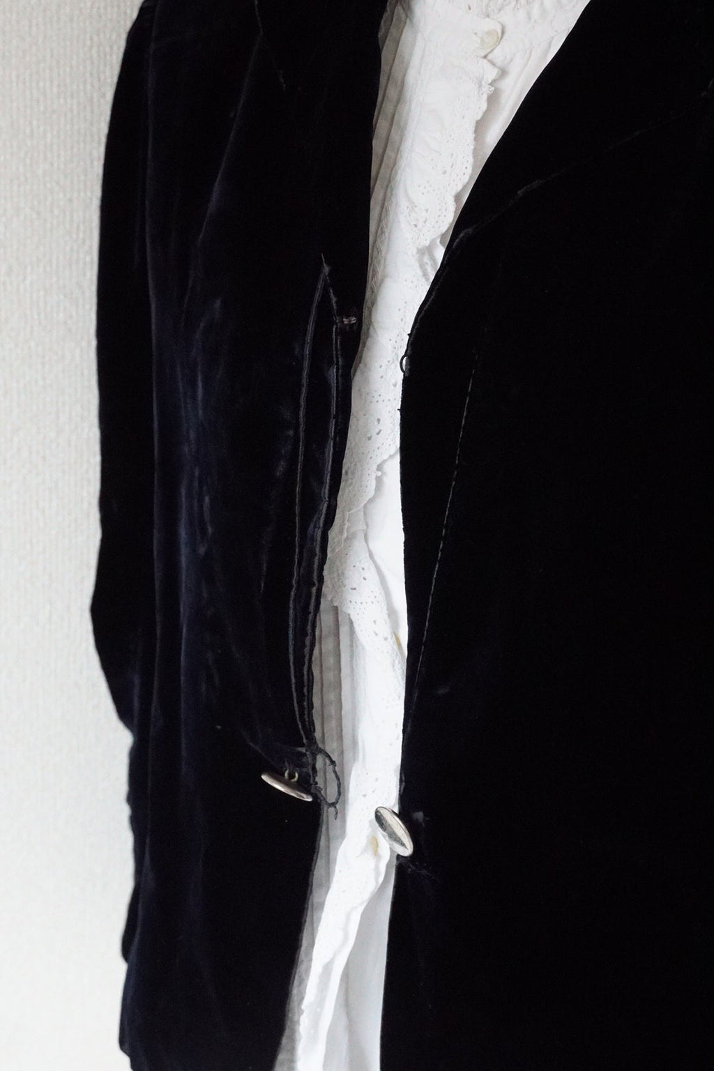 1930's Blue Silk Velvet Jacket