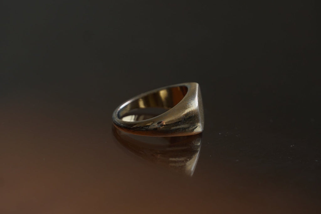 Vintage Gold Tone Signet Ring