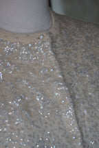 1950's Sequins Wool Cardigan