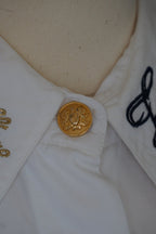 Vintage Embroidered White Shirt