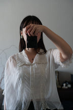 1910’s Cotton Voile Blouse with Irish Lace