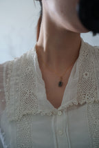 Georgian 10K Pearl Mourning Pendant Top