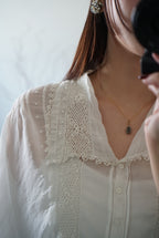 1910’s Cotton Voile Blouse with Irish Lace